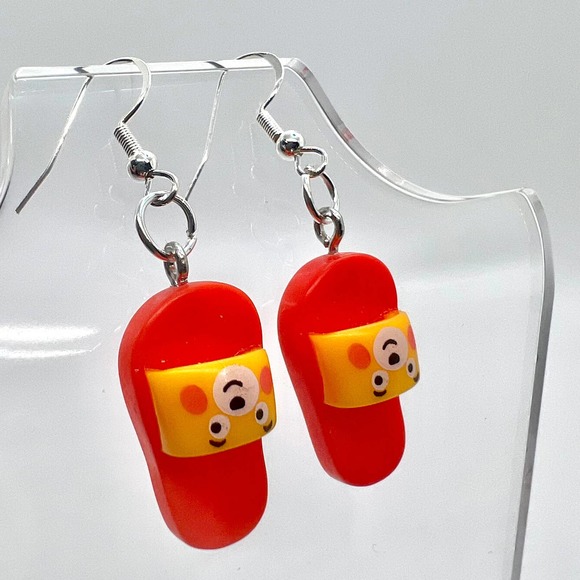 Flip Flop Earrings - Summer Earrings - Slides Earrings - Shoe Earrings - Summer - Picture 3 of 10